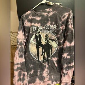 Fleetwood Mac Rumors Purple and Grey Graphic Sweater Size XS